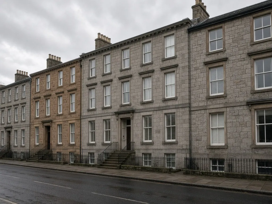Stone house fronts in Inverness, Highland. Illustrative scene, not a customer’s house.